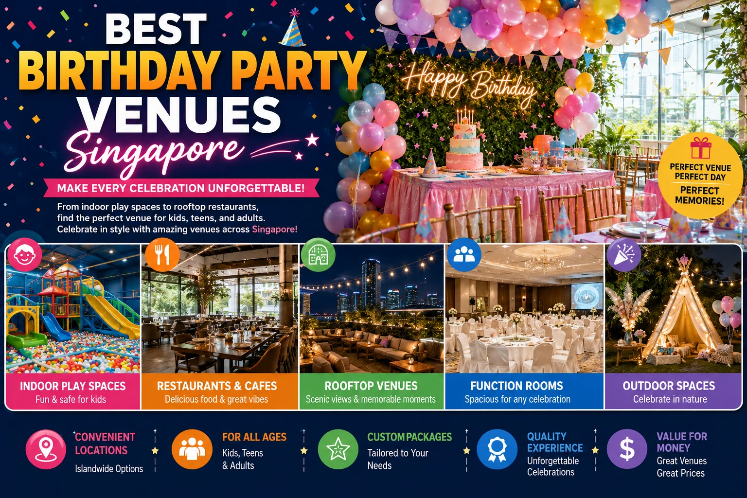 Best Birthday Party Venues Singapore